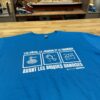T-shirt Bleu « les pâtes, le jambon et le fromage »
