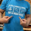 T-shirt Bleu « les pâtes, le jambon et le fromage »