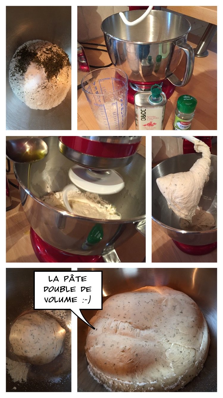 La pâte à pizza de Carolina