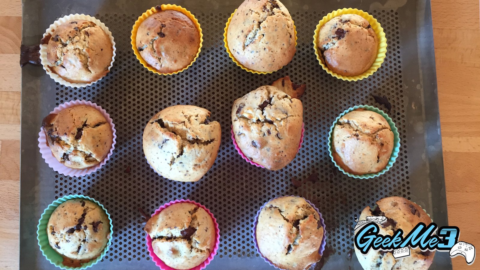 Muffins au chocolat signés GeekMe3