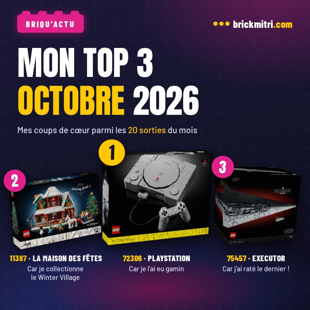 Mon top 3 des nouveautés LEGO d’octobre 2026