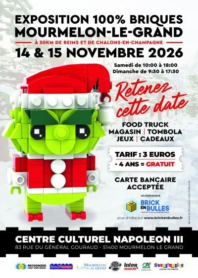 Affiche de Expo 100% briques à Mourmelon le grand