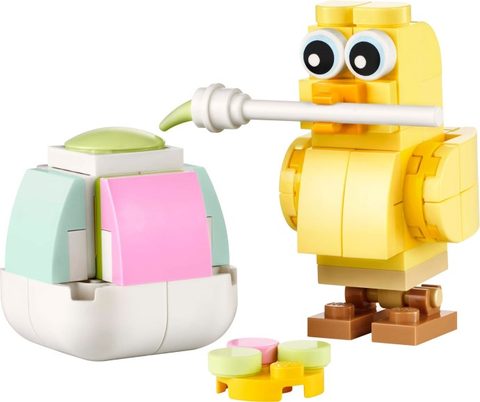 LEGO 30690 Le poussin peignant un œuf de Pâques