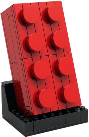 LEGO 5006085 Ensemble Brique rouge 2x4 à construire